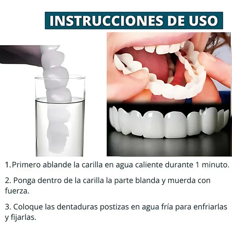 🦷 SmilePerfect™ | Carillas Dentales Ajustables de Resina + Estuche de Regalo 🎁 | ¡Últimas unidades!