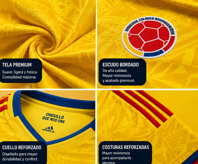 CAMISA SELECCION COLOMBIA MUNDIAL 2026